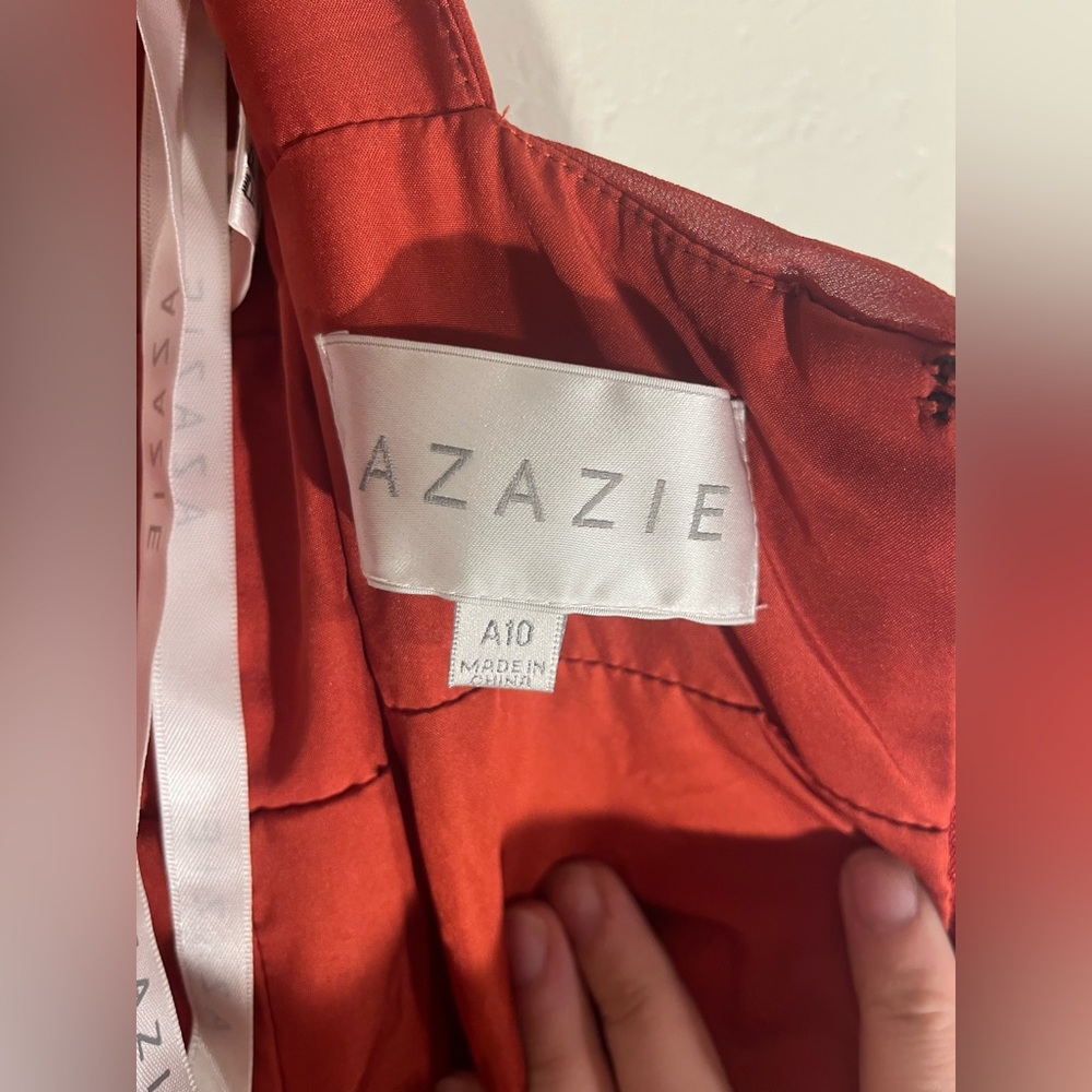 Azazie Red Maxi Dress - Picture 8 of 8